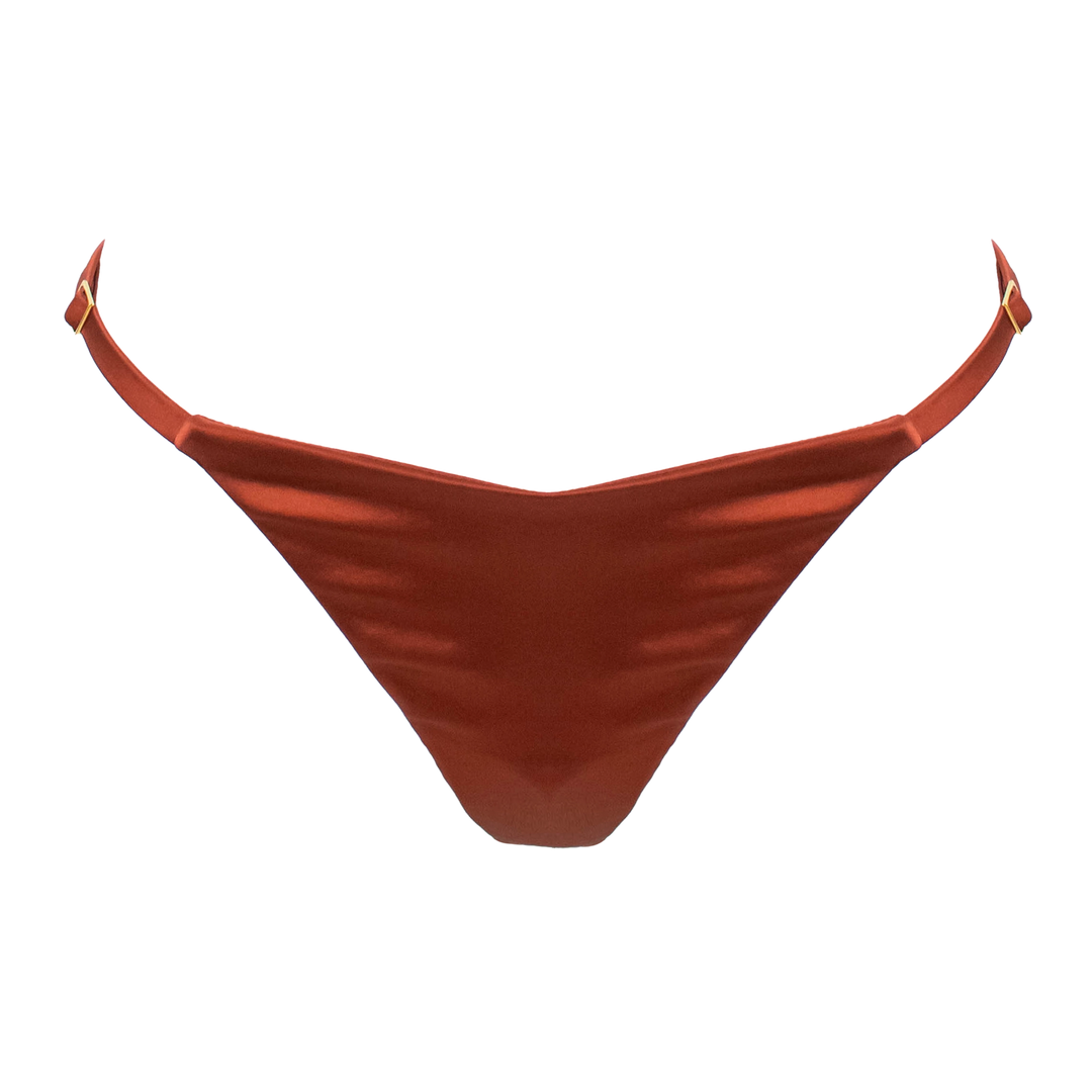 Petra Garnet Strap Thong