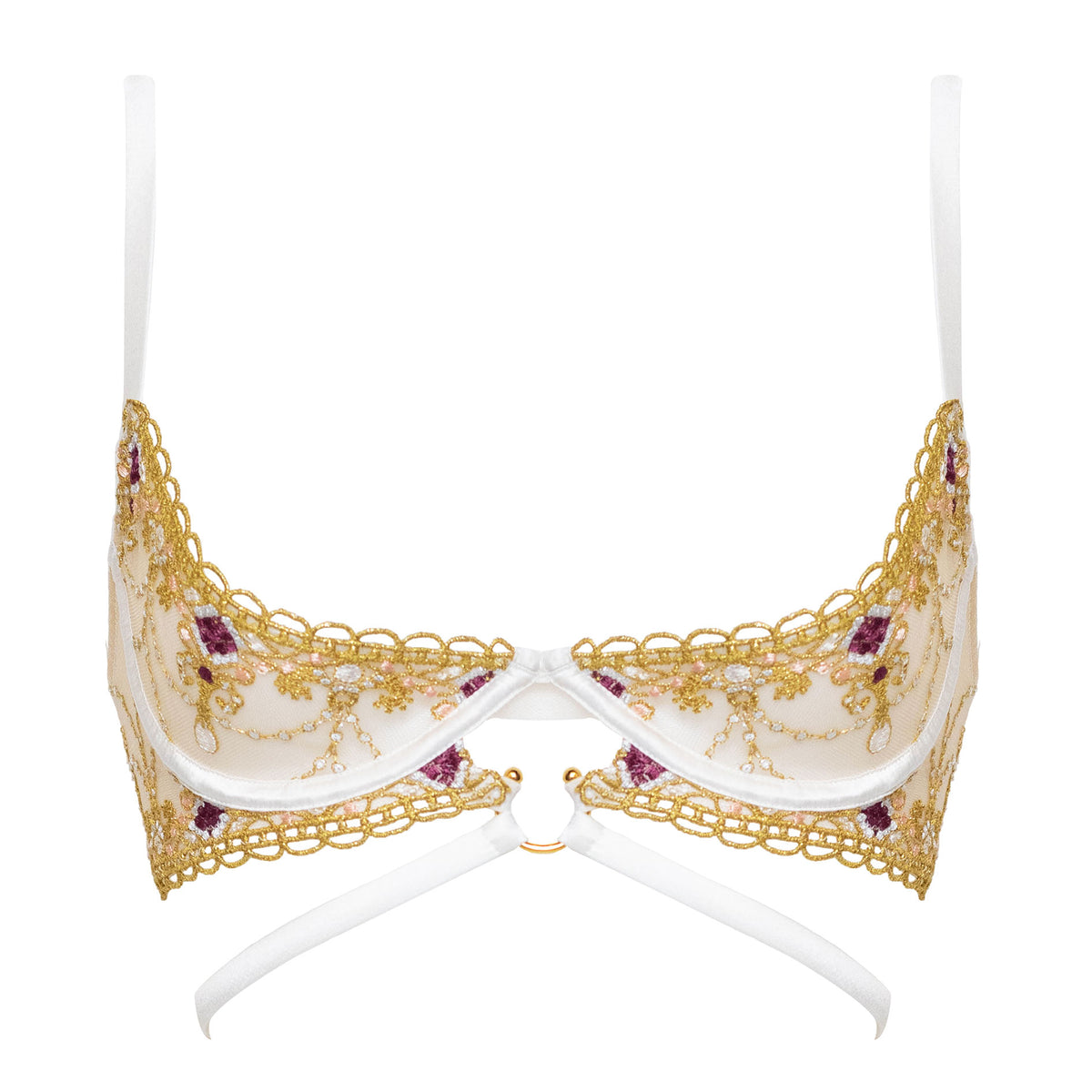 Matilda Ivory Quarter Cup Basque - Studio Pia Luxury Ethical Basques