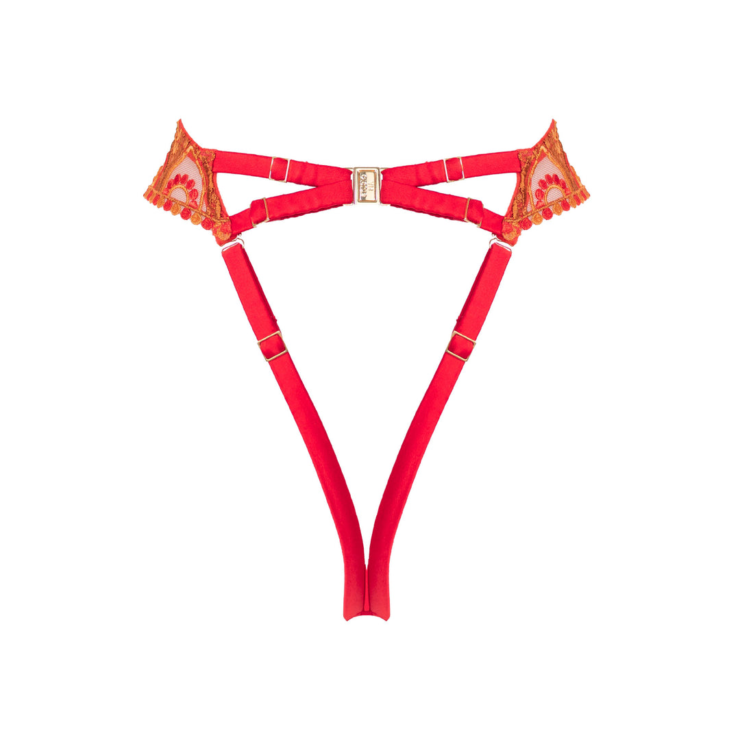 Aretha High Leg Thong Sample - XS