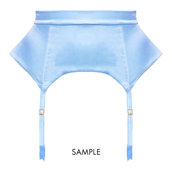 Bella Blue Peplum Suspender Sample - XS