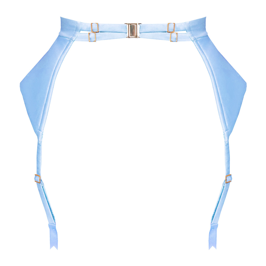 Bella Blue Peplum Suspender Sample - XS