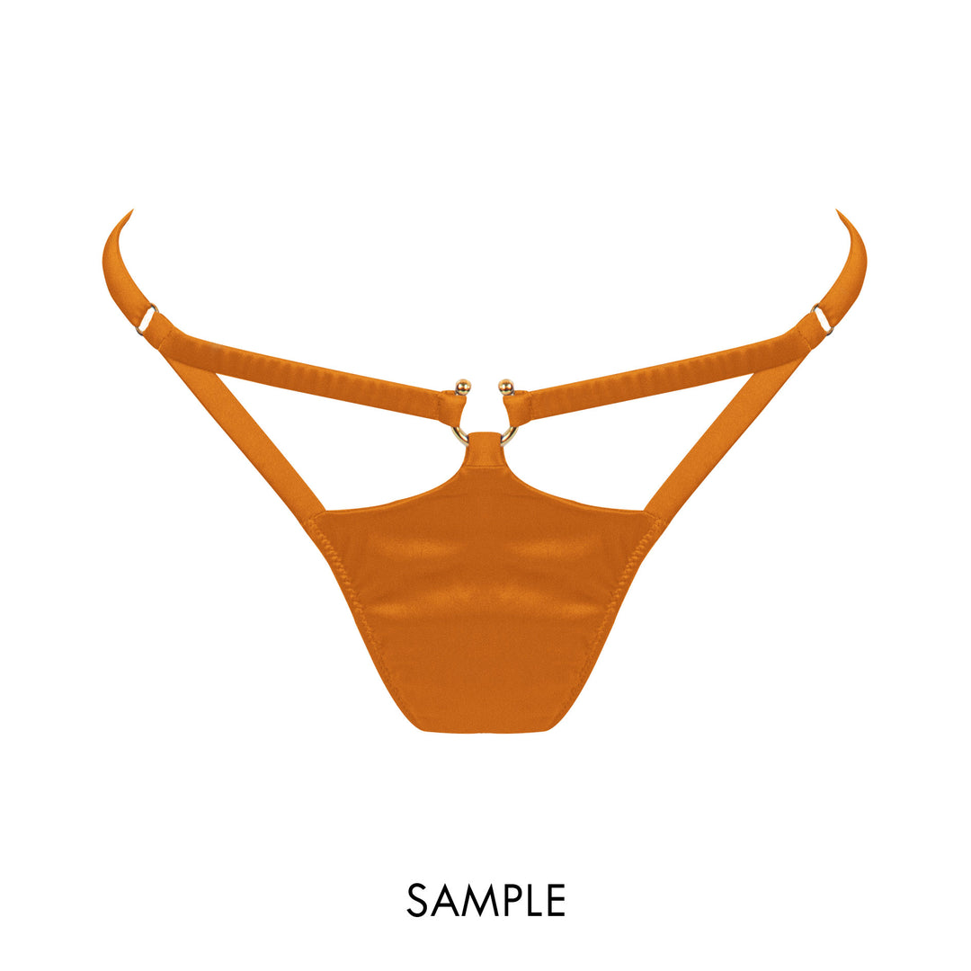 Clea Amber Strap Thong Sample - XS