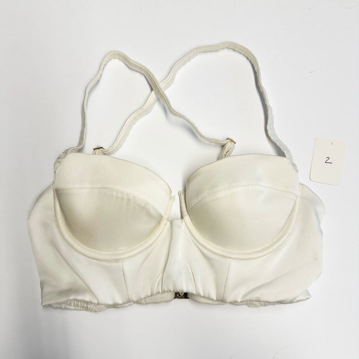 Petra Ivory Longline Bra Sample - 2 (Pre AW21 Fit)