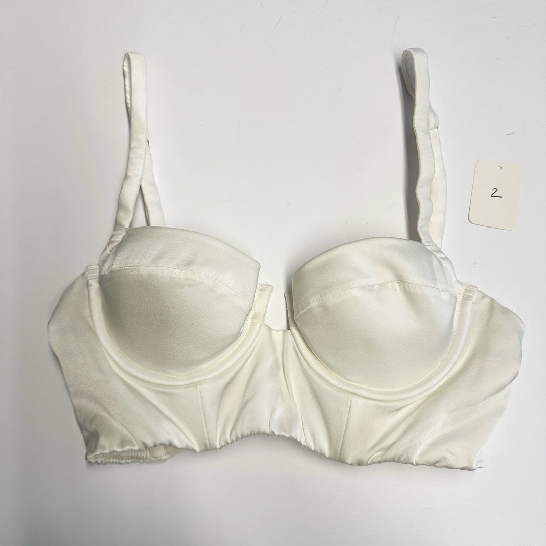 Petra Ivory Longline Bra Sample - 2 (Pre AW21 Fit)