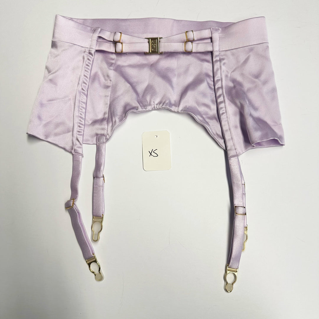 Petra Lilac Longline Suspender Sample - XS (No Suspender Ribbons)