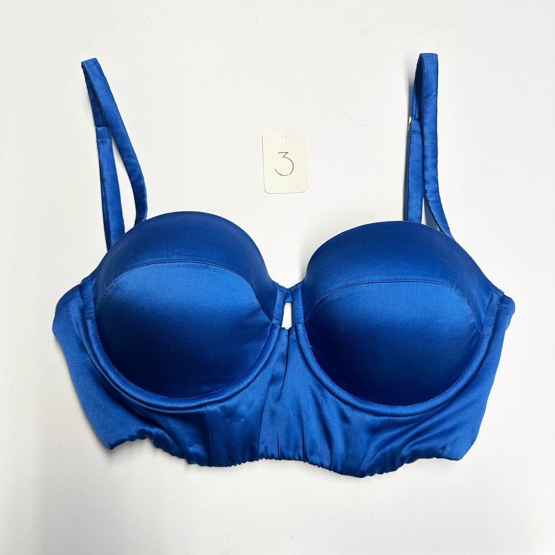 Petra Cobalt Longline Bra Sample - 2 & 3