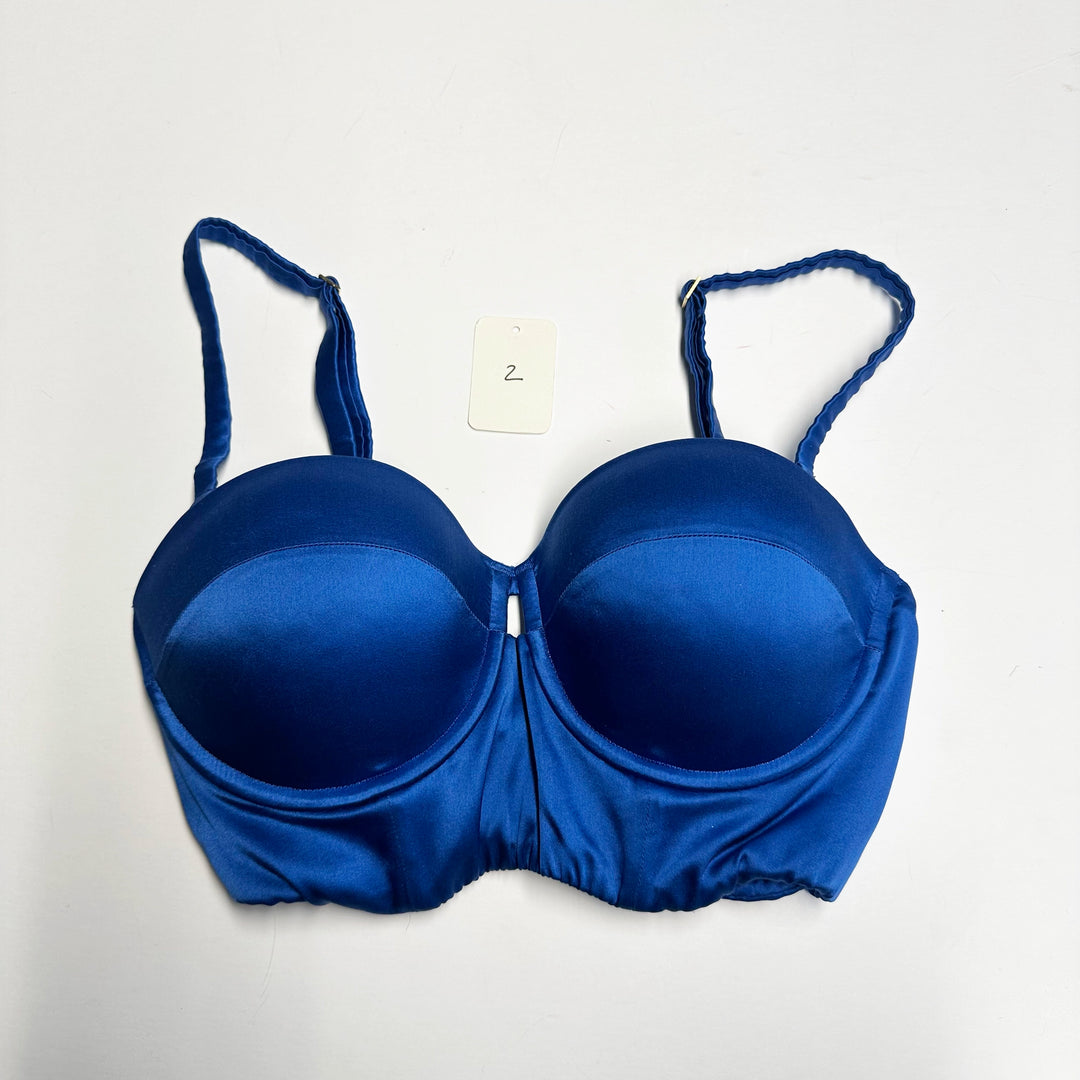 Petra Cobalt Longline Bra Sample - 2 & 3