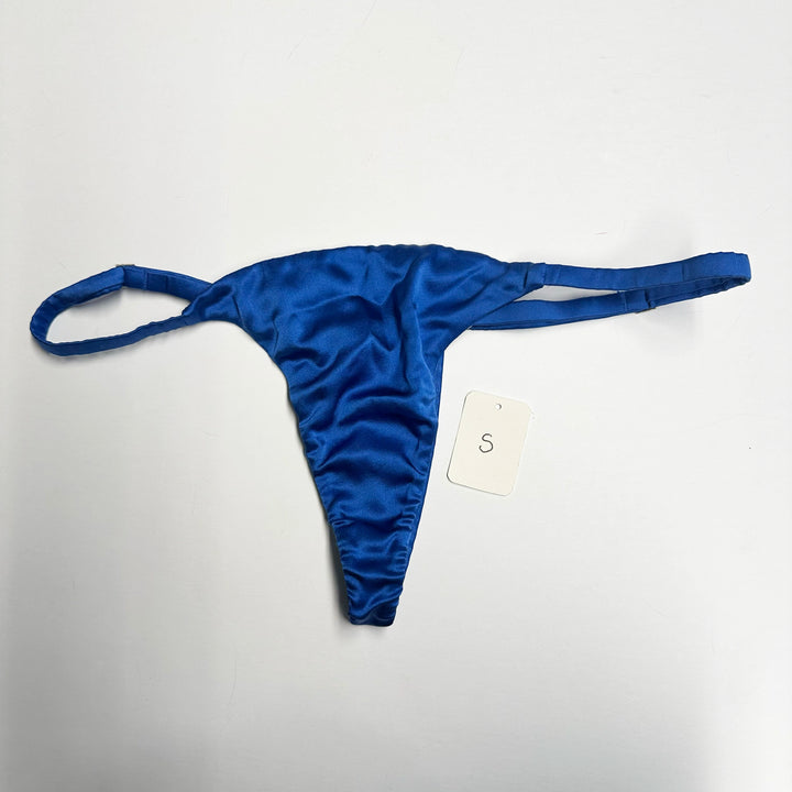 Petra Cobalt Strap Thong - XS