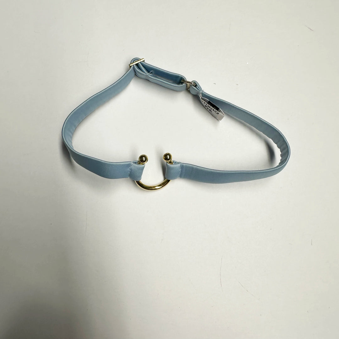 Clea Blue Recycled Satin Collar Sample - O/S