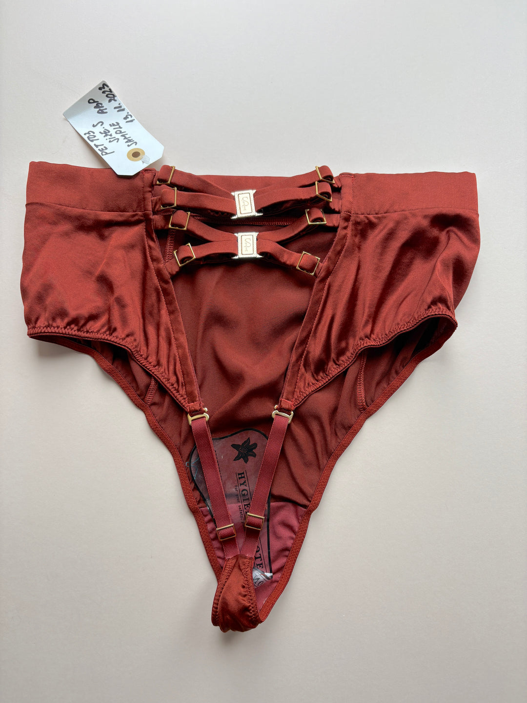Petra Garnet Waist Thong sample - size S
