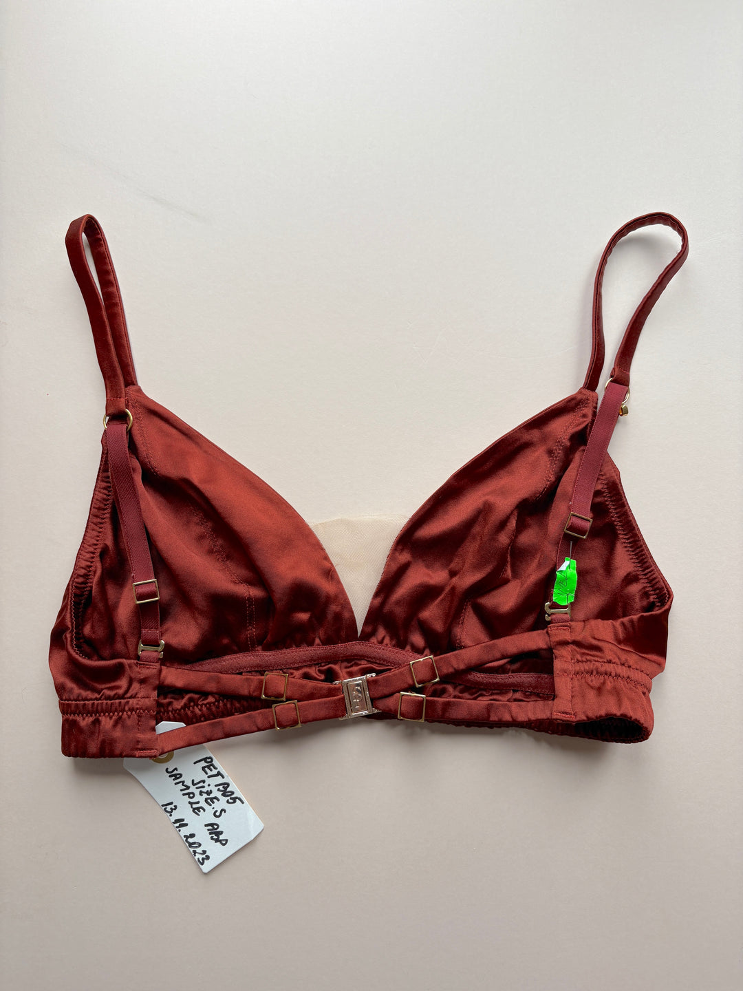 Petra Garnet Bralette sample - size S
