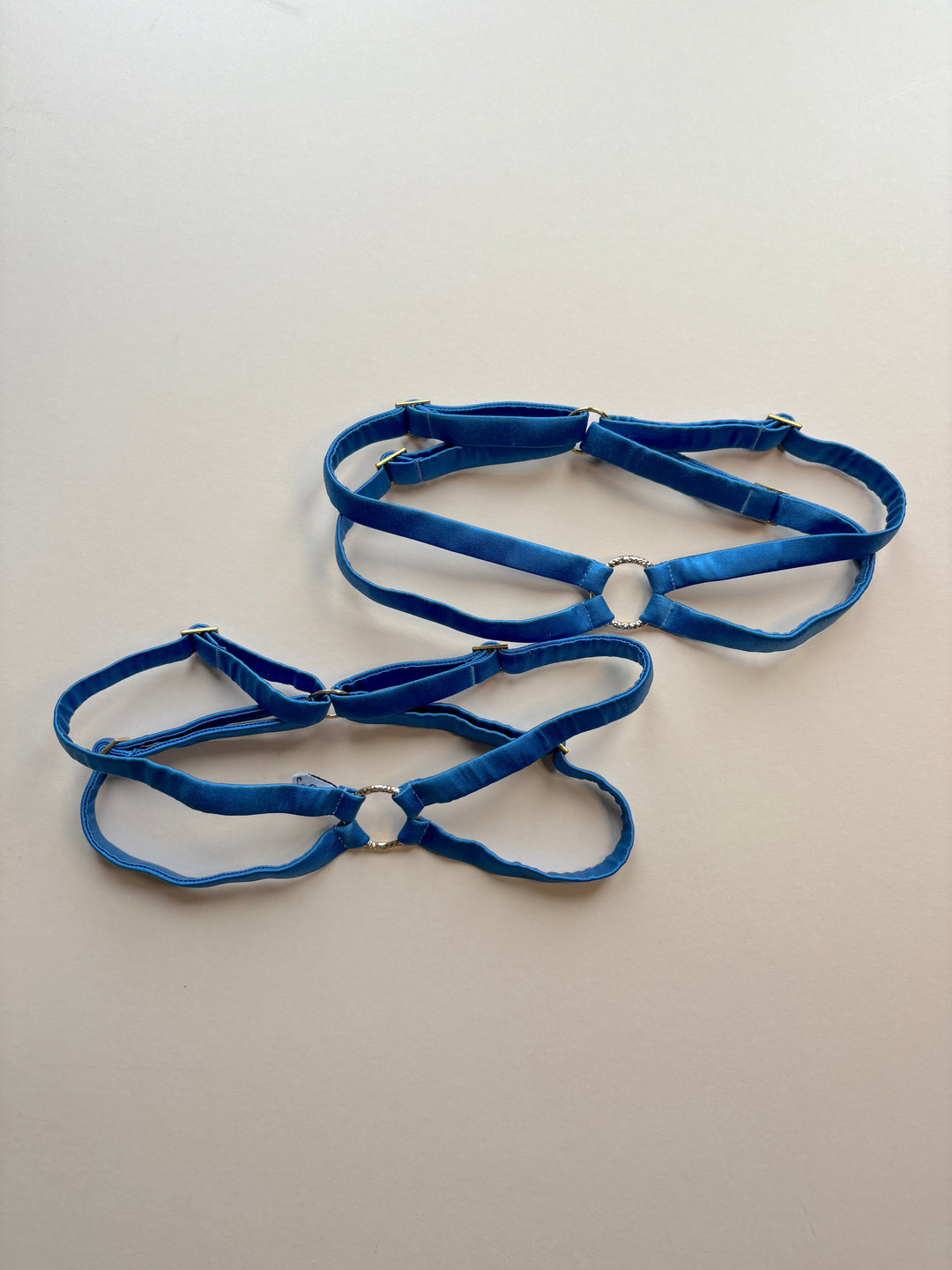 Luna Slate Blue Garter sample - size OS