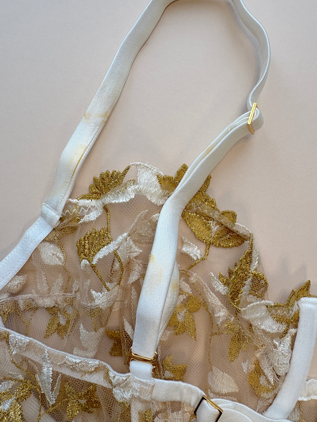 FAULTY Soraya Ivory Longline Bra - size 6