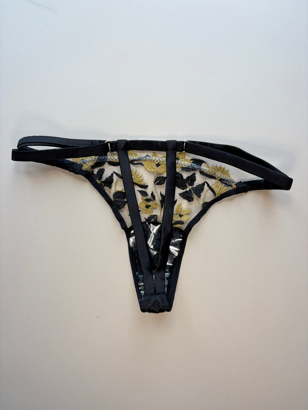 Soraya Jet Strap Thong sample - size XS