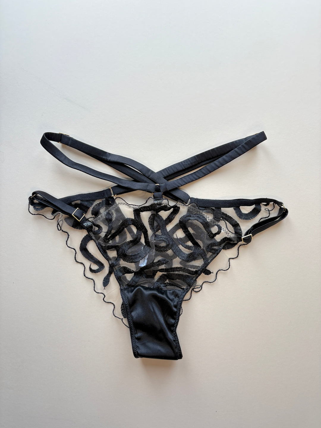 Naga Jet Waist Strap Knicker sample - size S