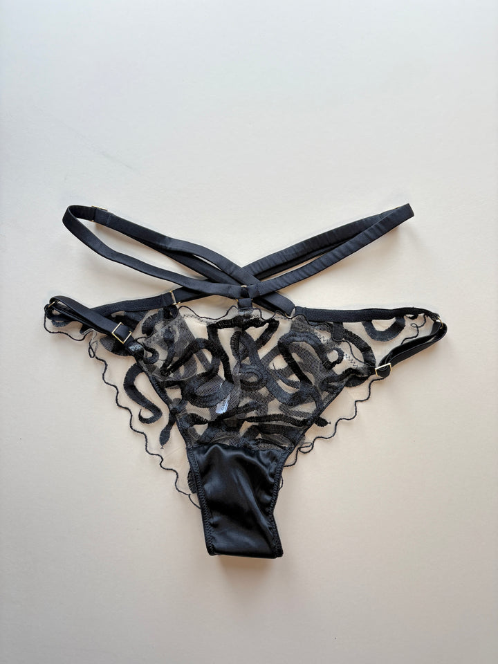 Naga Jet Waist Strap Knicker sample - size S