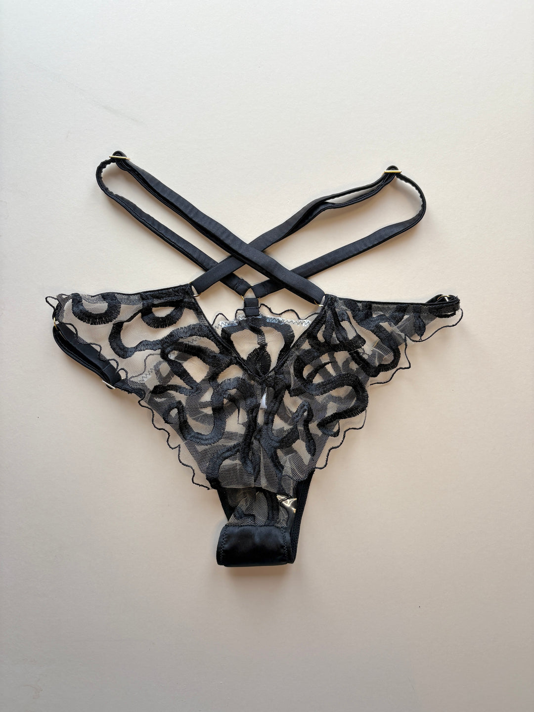 Naga Jet Waist Strap Knicker sample - size S