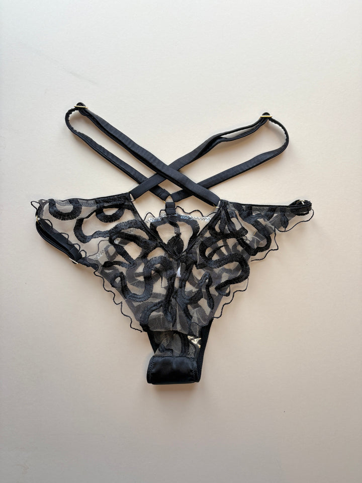 Naga Jet Waist Strap Knicker sample - size S