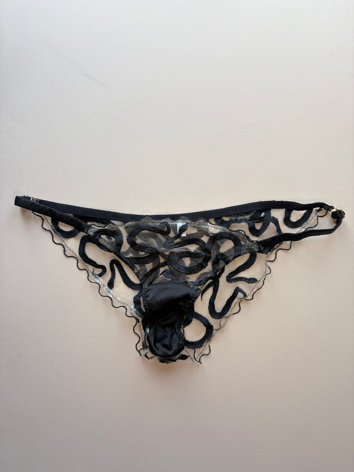 Naga Jet Strap Knicker sample - size 1-2 / XS