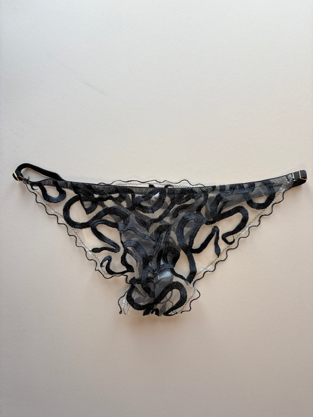 Naga Jet Strap Knicker sample - size 1-2 / XS