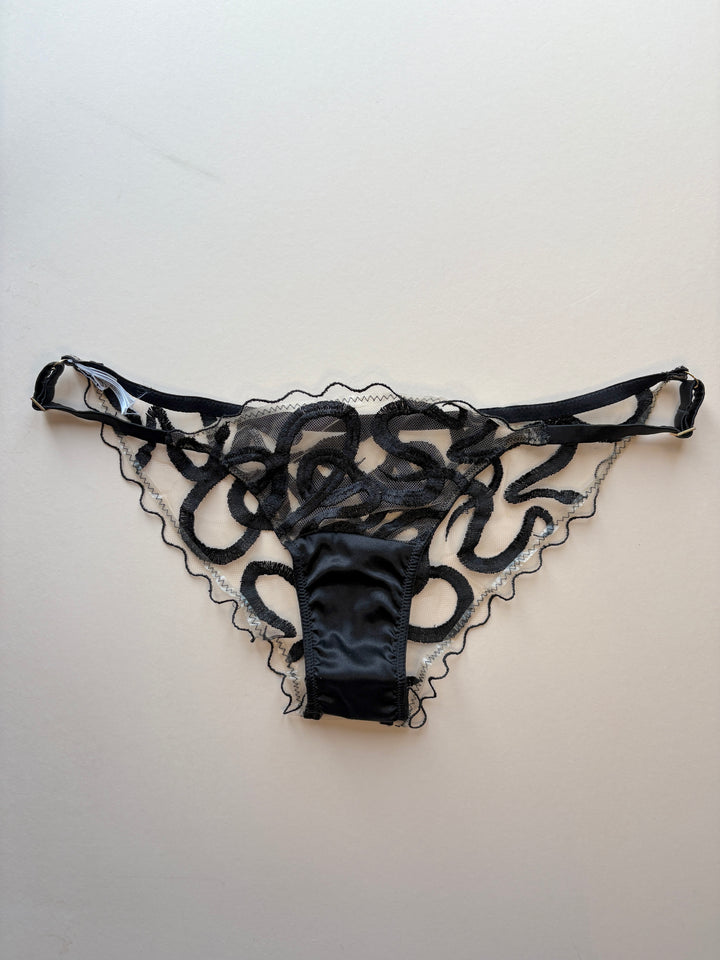 Naga Jet Strap Knicker sample - size 1-2 / XS