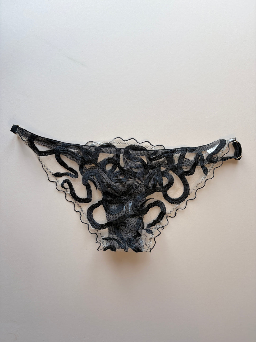 Naga Jet Strap Knicker sample - size 1-2 / XS