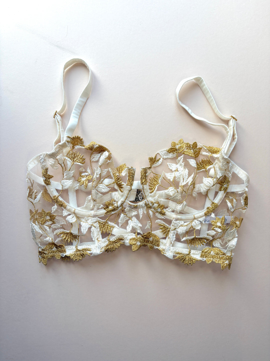 Soraya Ivory Longline Bra (old style) sample - size 2