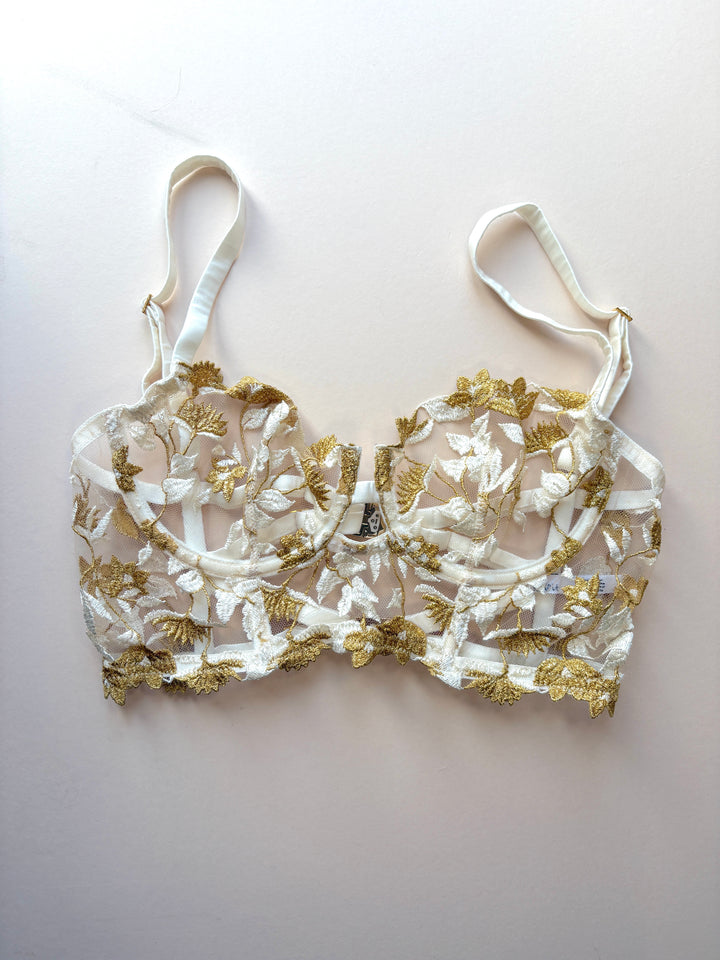 Soraya Ivory Longline Bra (old style) sample - size 2