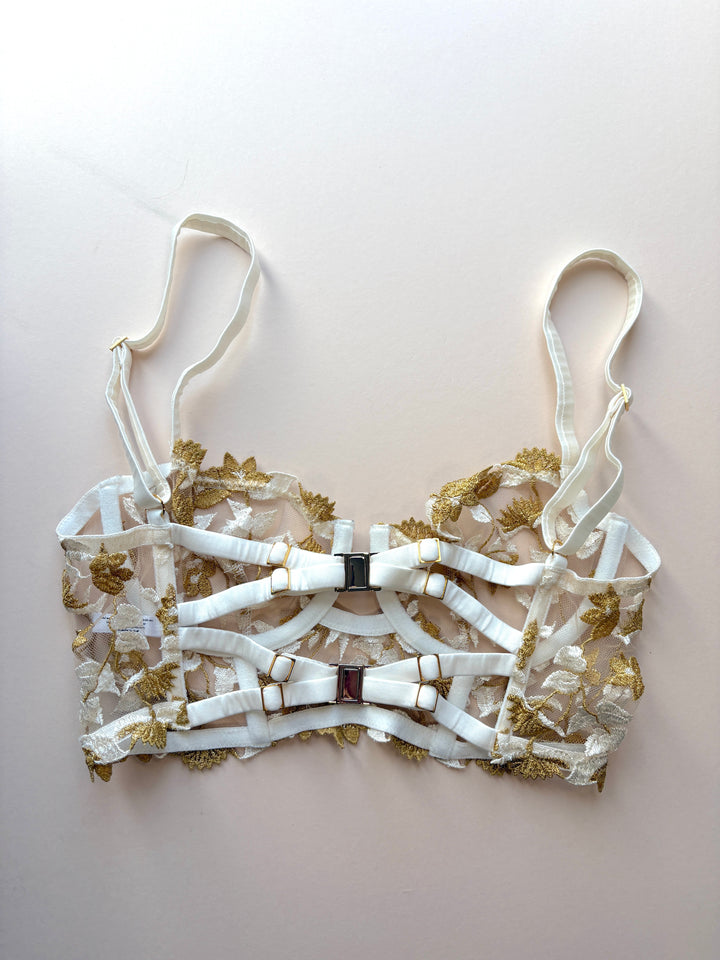 Soraya Ivory Longline Bra (old style) sample - size 2