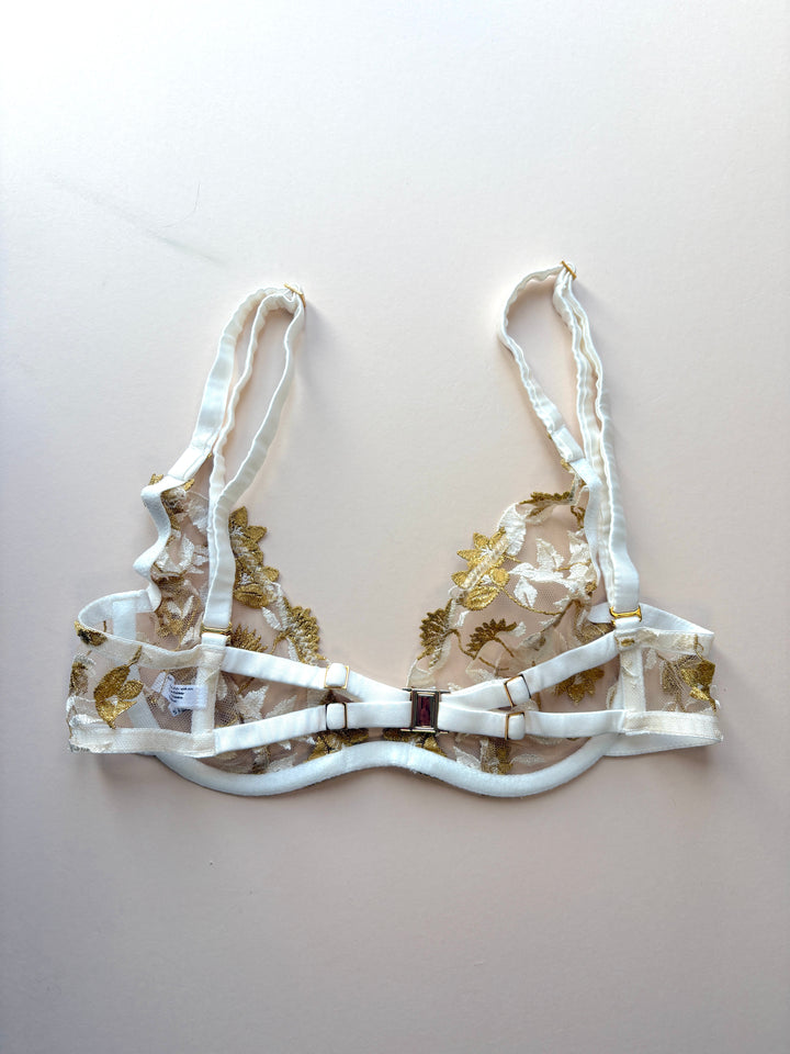 Soraya Ivory Plunge Bra sample - size 2