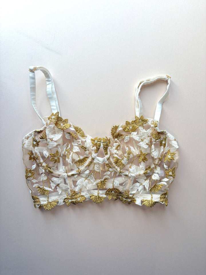 Soraya Ivory Longline Bra sample - size 2