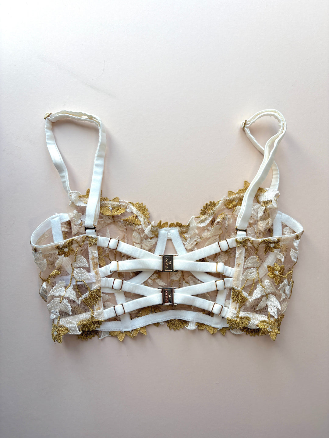 Soraya Ivory Longline Bra sample - size 2