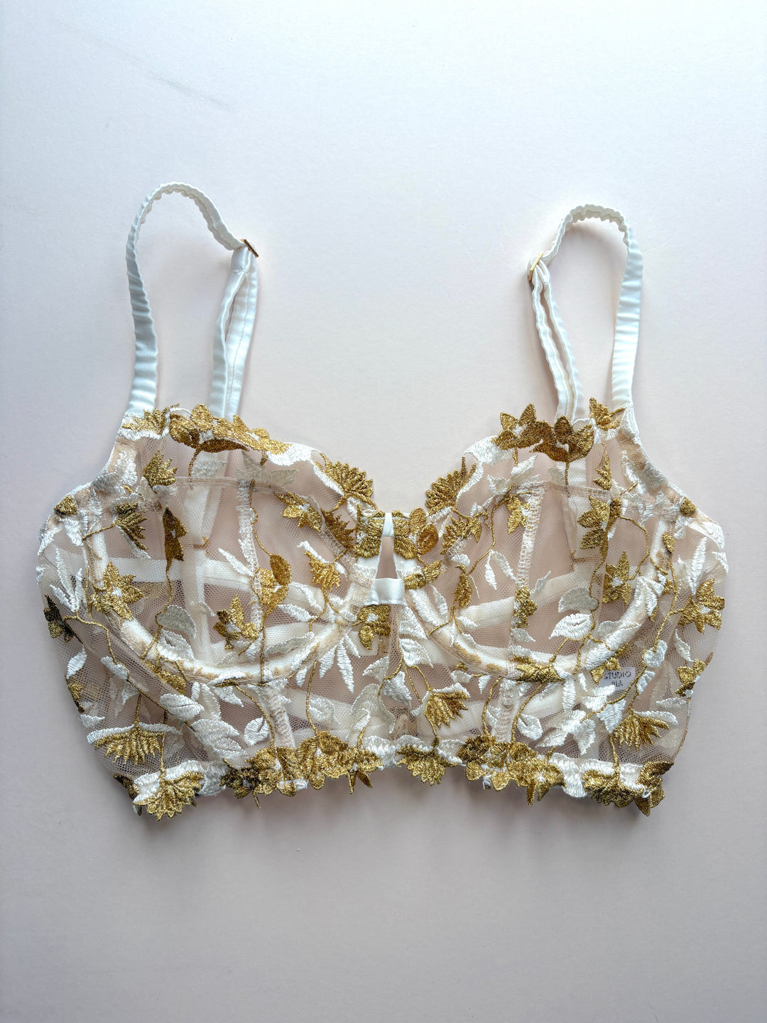 Soraya Ivory Longline Bra sample - size 3