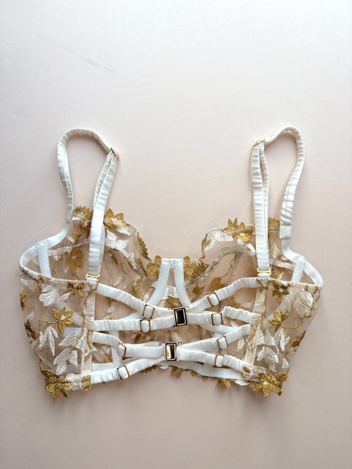 Soraya Ivory Longline Bra sample - size 3