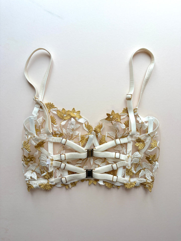 Soraya Ivory Longline Bra (old style) sample - size 2