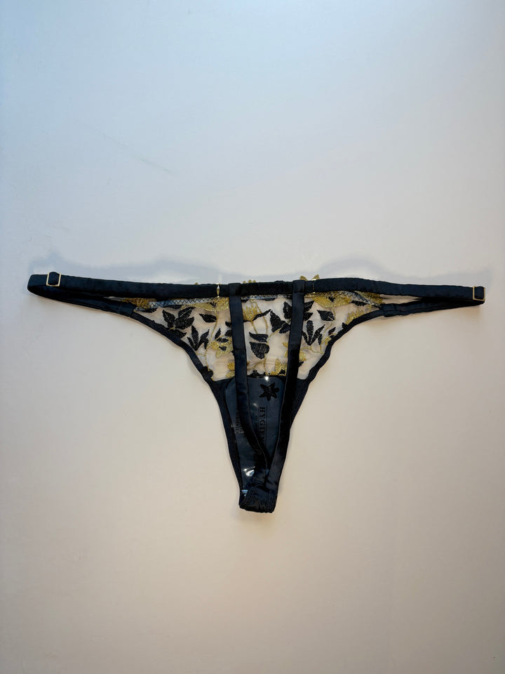 Soraya Jet Strap Thong sample - size M