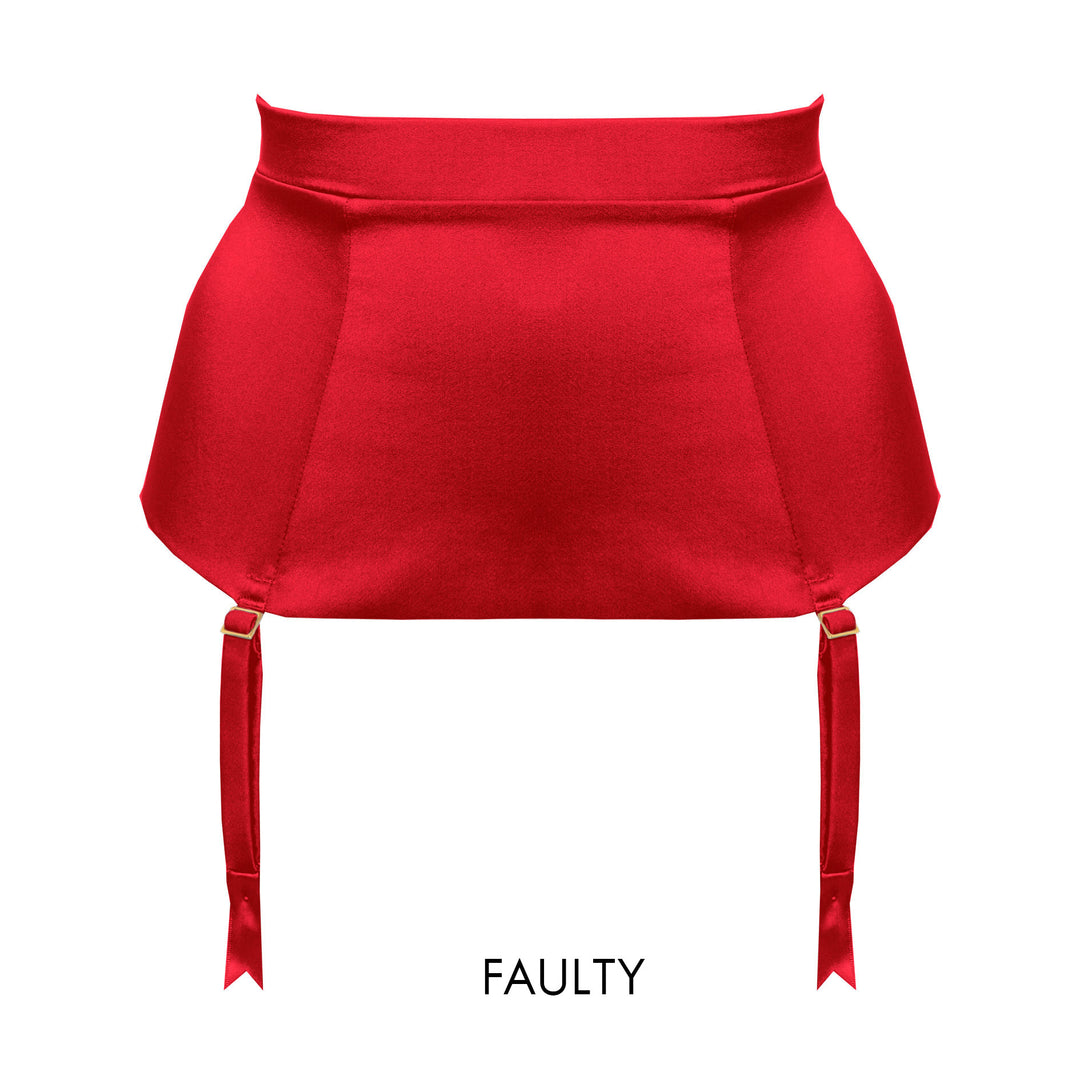 Petra Scarlet Longline Suspender Faulty - XS