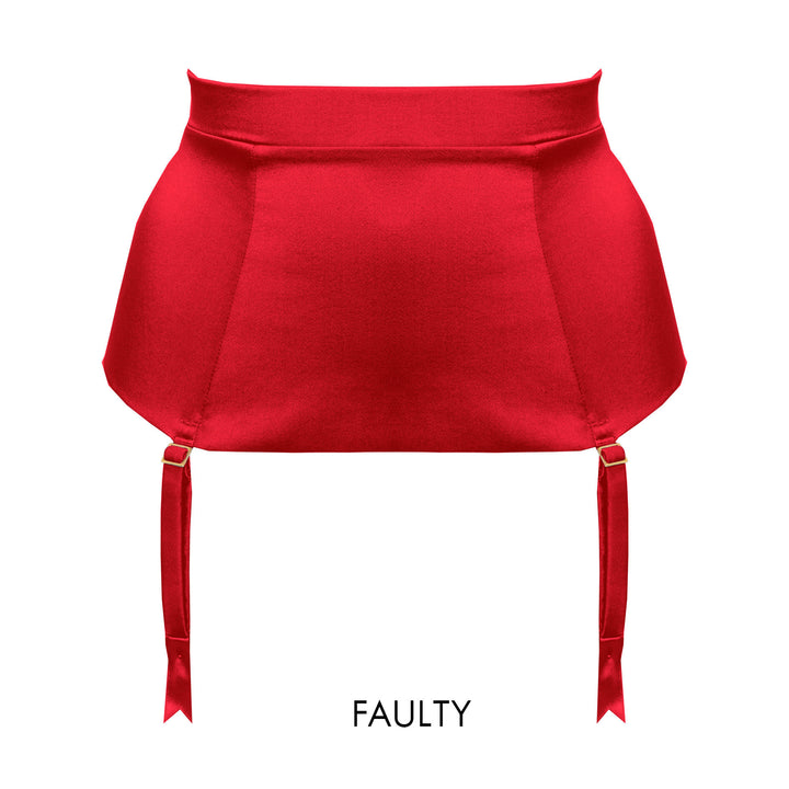 Petra Scarlet Longline Suspender Faulty - XS