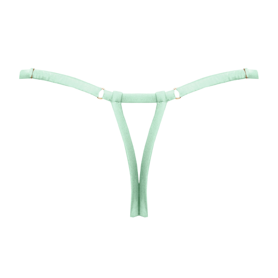 Petra Sage Strap Thong Sample - S