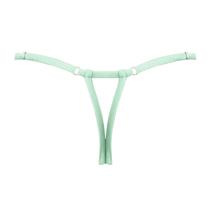 Petra Sage Strap Thong Sample - S