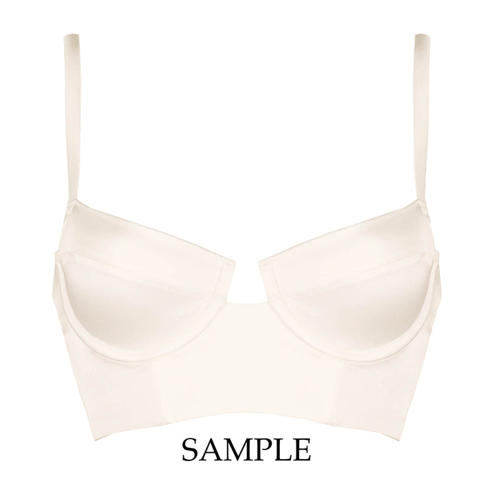 Petra Ivory Longline Bra Sample - 2 (Pre AW21 Fit)