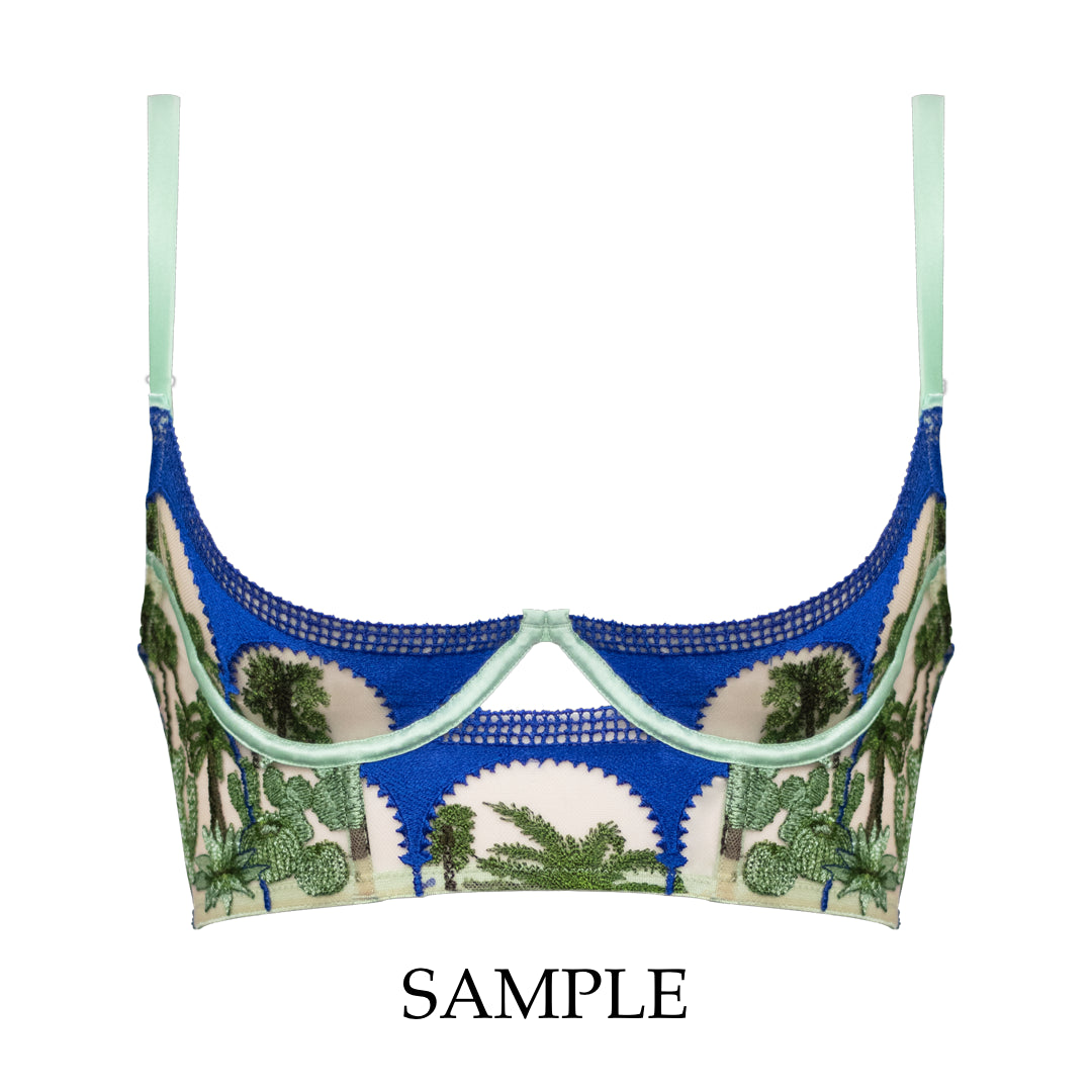 Farida Quarter Cup Longline Bra Sample - 2 & 3