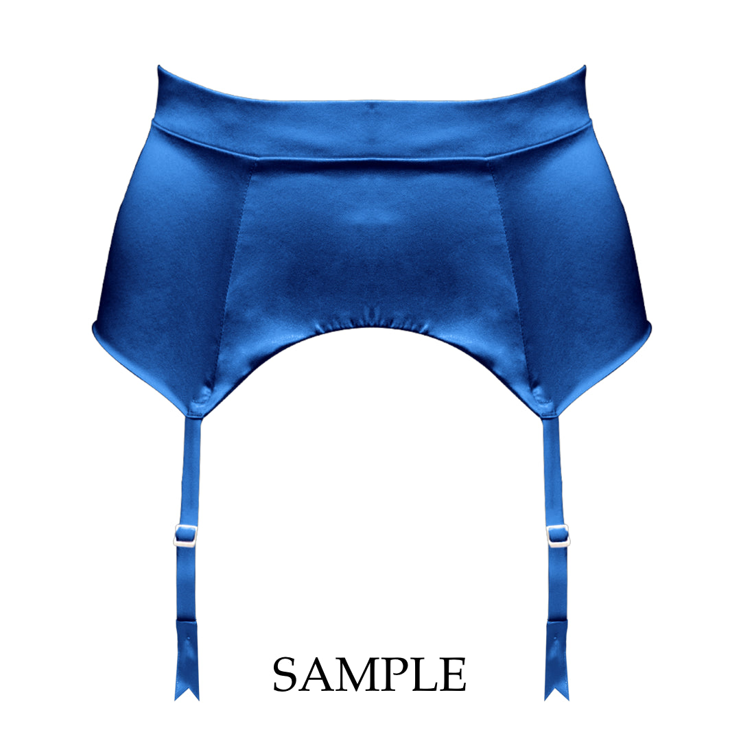 Petra Cobalt Longline Suspender Sample - XS & S