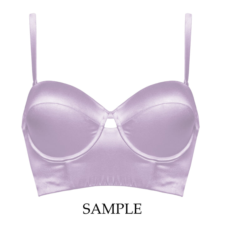 Petra Lilac Longline Bra Sample - 2 & 3