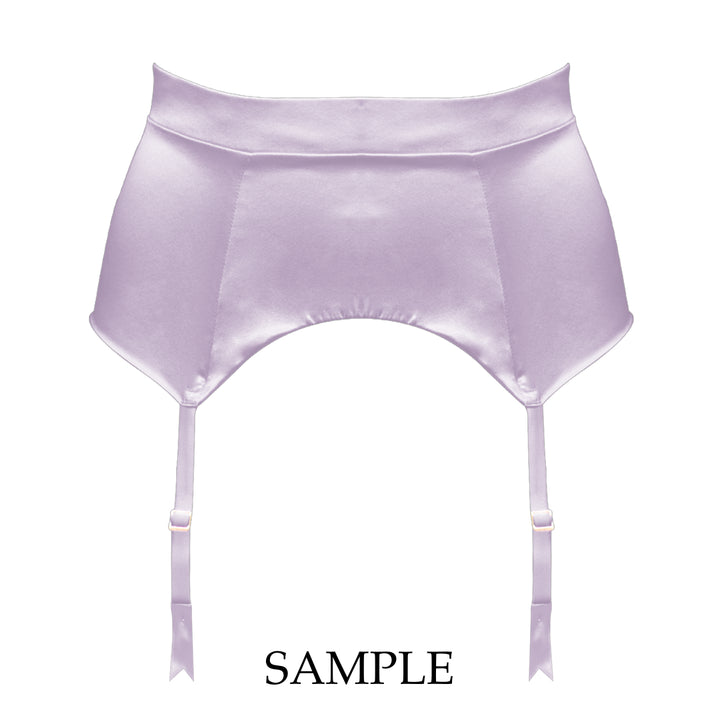 Petra Lilac Longline Suspender Sample - XS (No Suspender Ribbons)