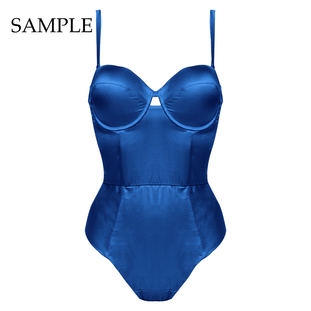 Petra Cobalt Bodysuit Sample - 2 & 3