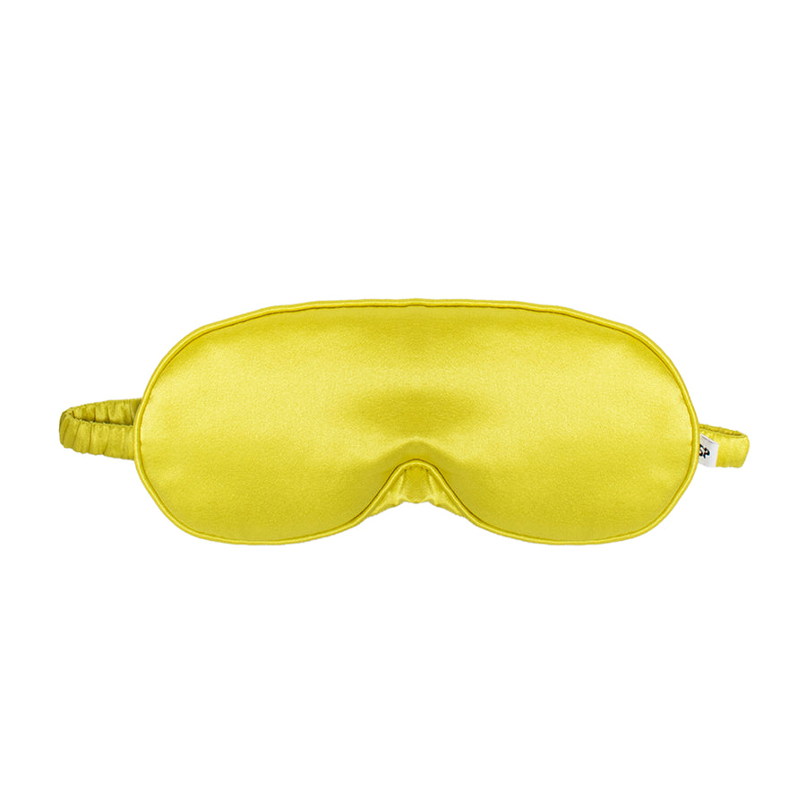 Studio Pia Aiya organic peace silk eye mask | Chartreuse