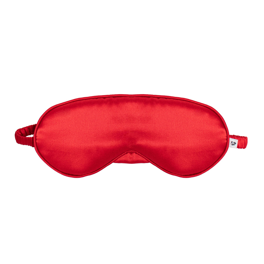 Studio Pia Aiya organic peace silk eye mask | Scarlet Red