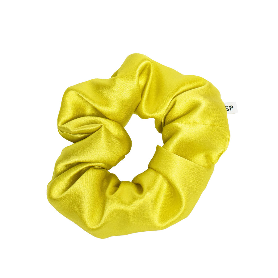 Studio Pia Aiya organic peace silk scrunchie | Chartreuse