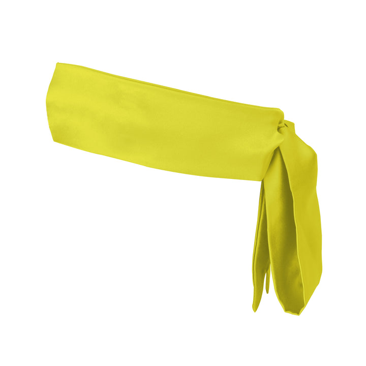 Studio Pia Aiya organic peace silk blindfold tie | Chartreuse